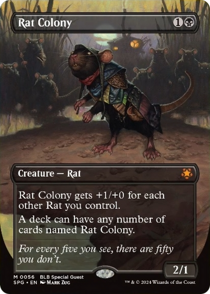 rat commander deck mtg bloomburrow Magic: The Gathering Gnawer gives rats Fear Is this smug MTG rat