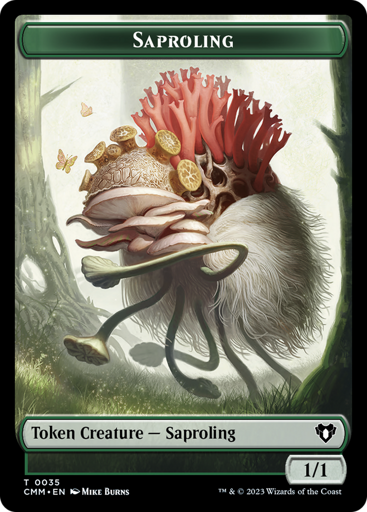 mtg saproling cards Saproling Token [Commander Masters Tokens]