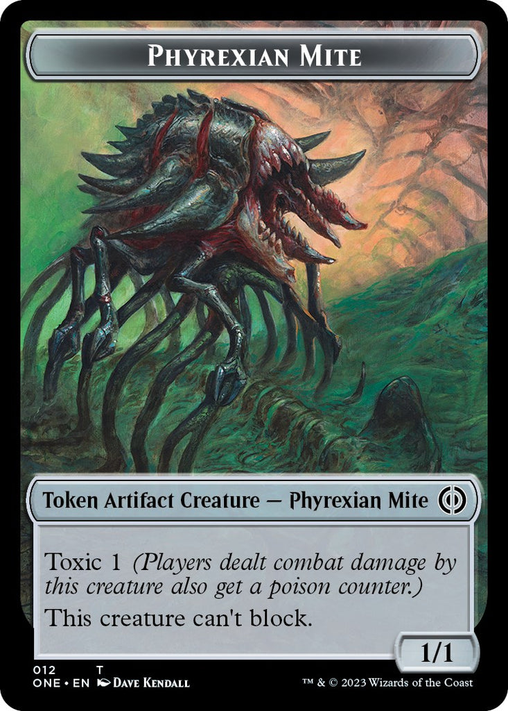 Phyrexian Mite (012) // Phyrexian Beast Double-Sided Token [Phyrexia: