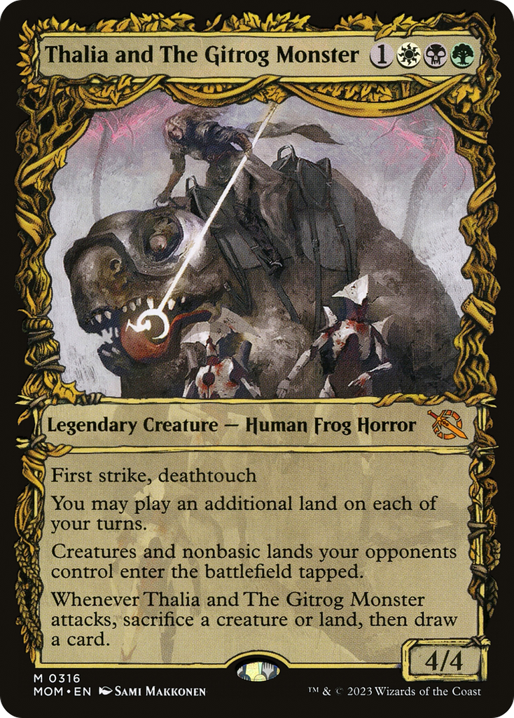 Thalia and The Gitrog Monster (Showcase Planar Booster Fun) [March of
