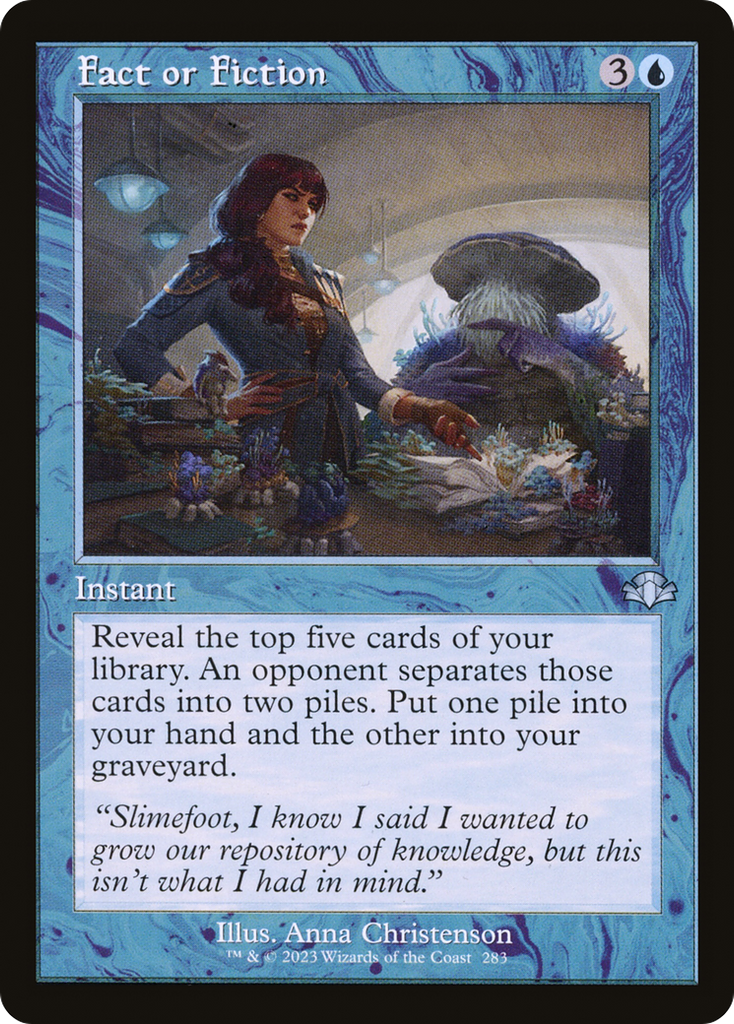 mtg cards like fact or fiction Fact or Fiction (Retro) [Dominaria Remastered]