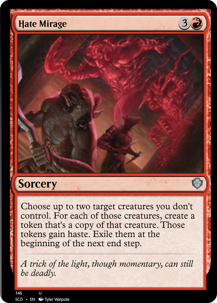 mtg red hate cards Hate Mirage [Starter Commander Decks]