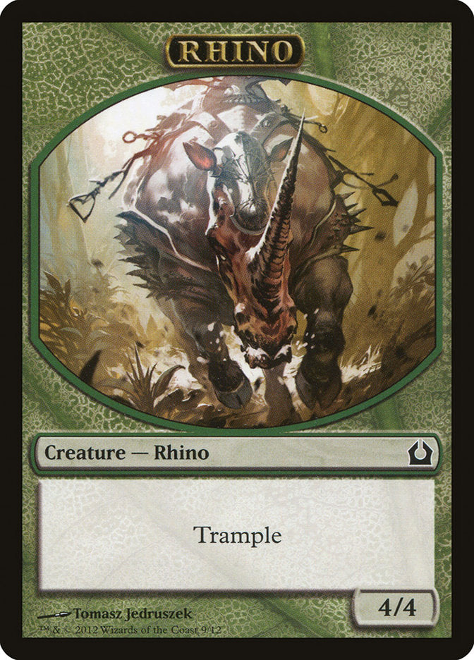rhino cards mtg Gnarlback Print then give each another counter of each kind already there.) Modern Horizons 3 (MH3) #41 Illustrated by Ron Spears Magic Rhino MTG token 4/4 -