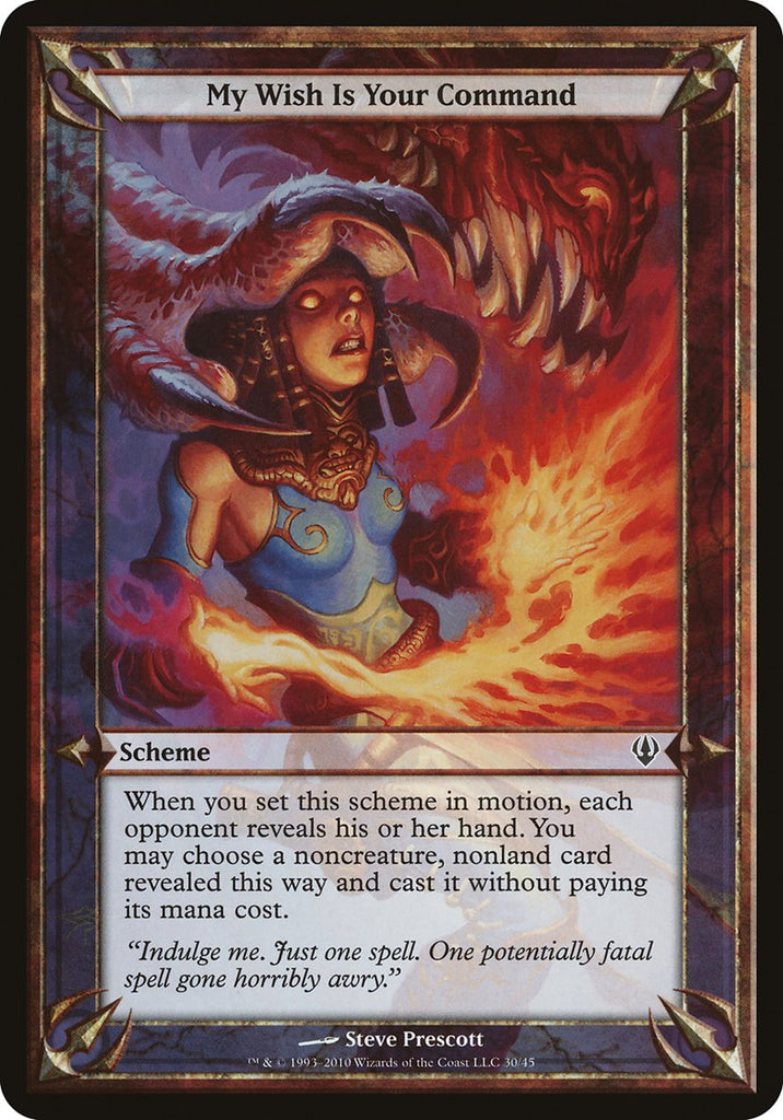 wish cards mtg My Wish Is Your Command (Schemes) [Archenemy Schemes]