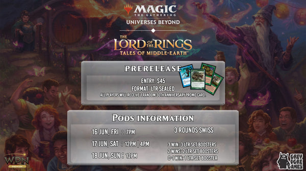 Lord of the Rings Prerelease Events Information