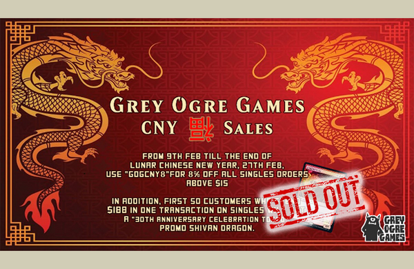 CNY Sale! 8% off Singles