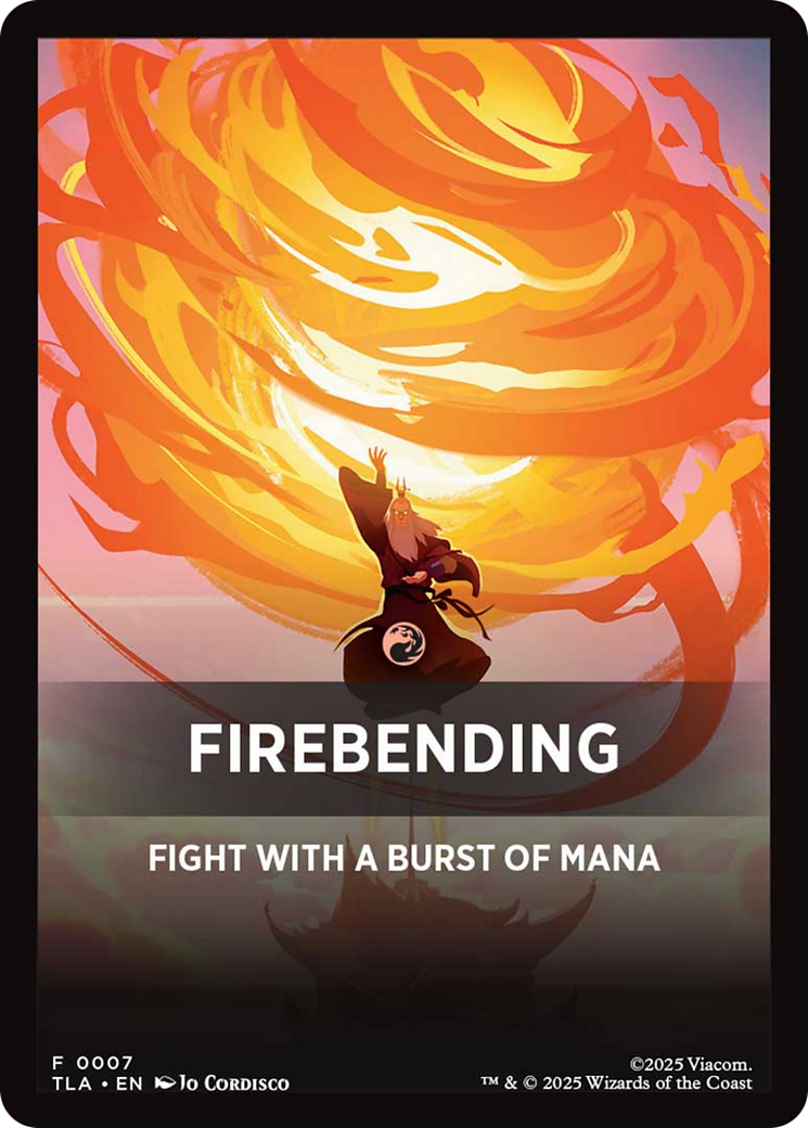 Firebending Theme Card [Avatar: The Last Airbender Tokens]