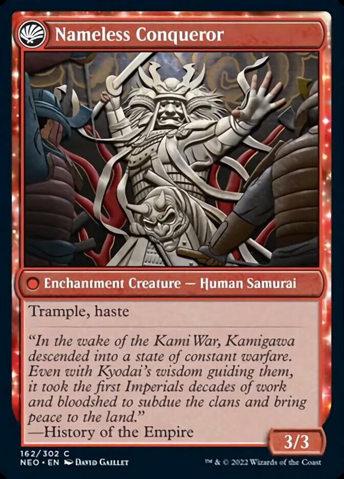 The Shattered States Era // Nameless Conqueror [Kamigawa: Neon Dynasty The Shattered States Era // Nameless Conqueror [Kamigawa: Neon Dynasty
