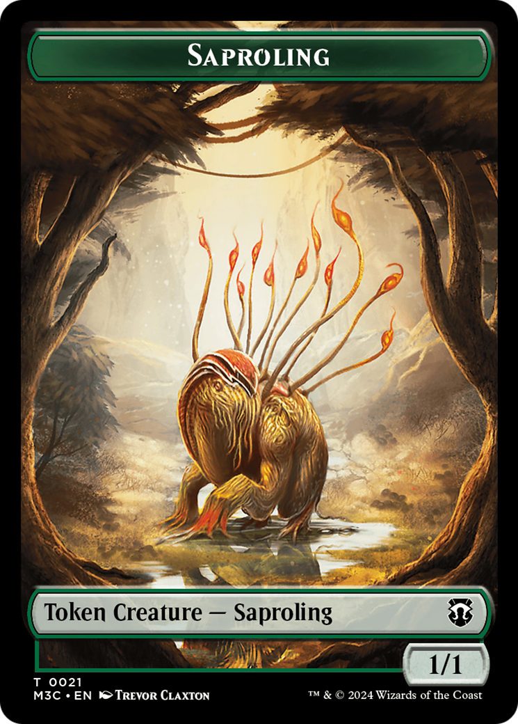 Tarmogoyf // Saproling Double-Sided Token [Modern Horizons 3 Commander