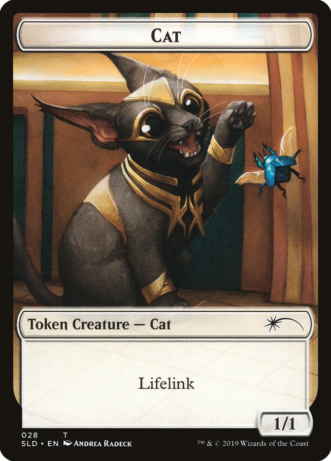 mtg cat token cards Warrior Amonkhet Tokens Type Cat MTG token 2/2 (v.4)