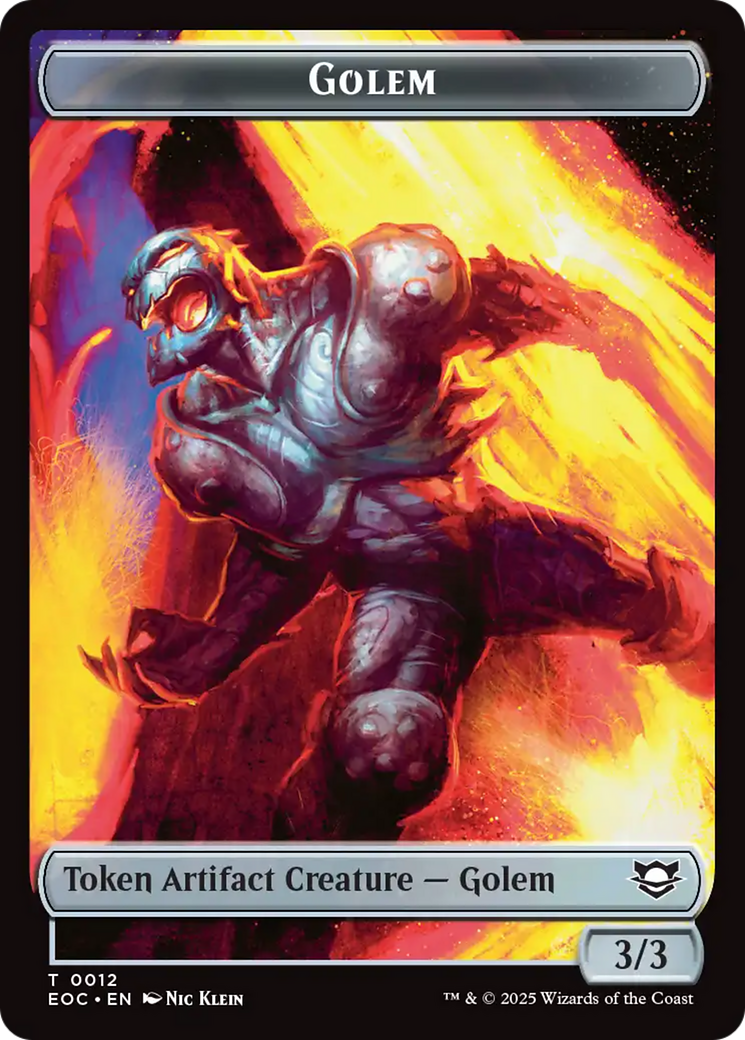 golem deck mtg commander Copy // Golem (0012) Double-Sided Token [Edge of Eternities Commander
