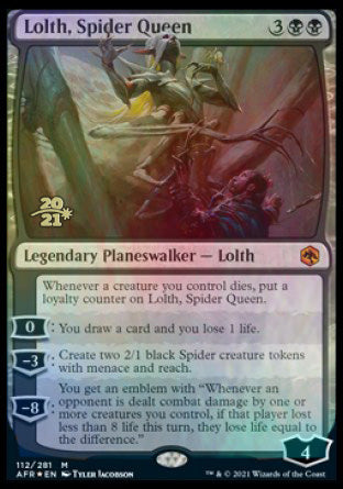 lolth mtg card Lolth, Spider Queen [Dungeons & Dragons: Adventures in the Forgotten R