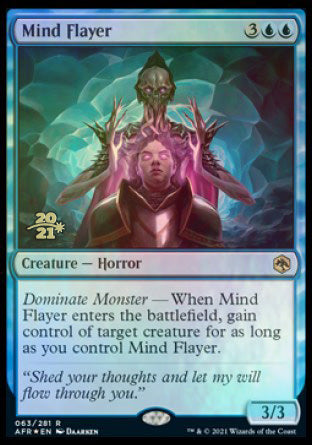 mind flayer mtg card Magic The Gathering Commander Legends: Battle for Baldur's Gate Commander Deck Flayarrrs + Collector Booster Sample Pack : Toys & Games none) closed.class Mind Flayers Door to