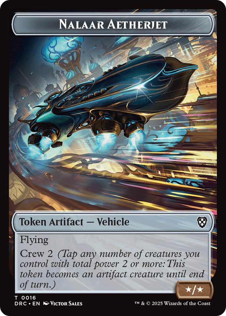 Construct // Nalaar Aetherjet Double-Sided Token [Aetherdrift Commande