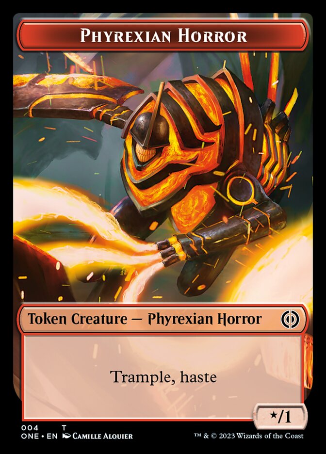Phyrexian Mite (011) // Phyrexian Horror (004) Double-Sided Token [Phy Phyrexian Mite (011) // Phyrexian Horror (004) Double-Sided Token [Phy