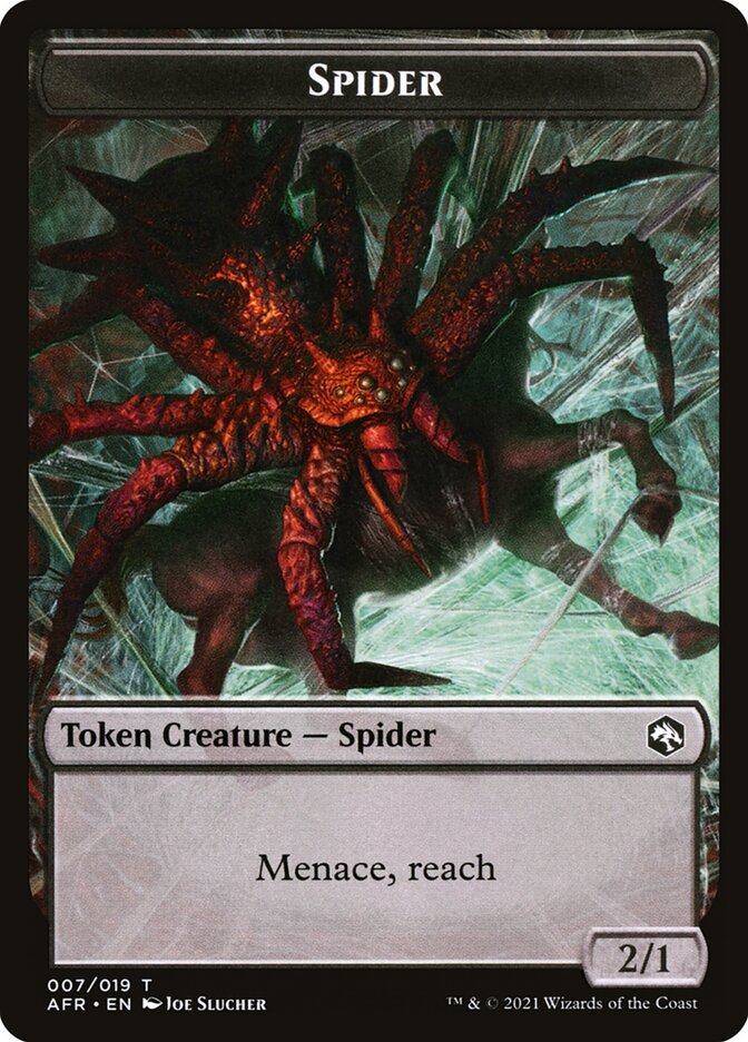 zariel mtg card Spider // Zariel, Archduke of Avernus Emblem Double-Sided Token [Dunge
