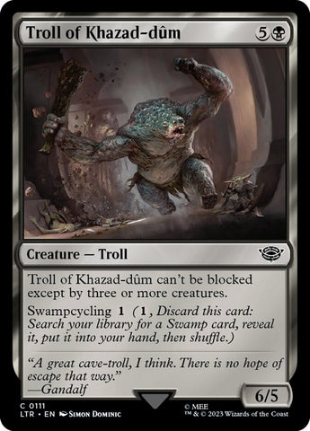 Magic: The Gathering - Loathsome Troll Card (Showcase) From Adventures In The Forgotten Realms