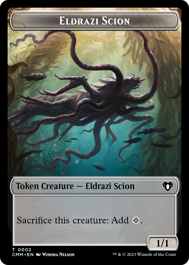 Manifest // Eldrazi Scion Double-Sided Token [Commander Masters Tokens