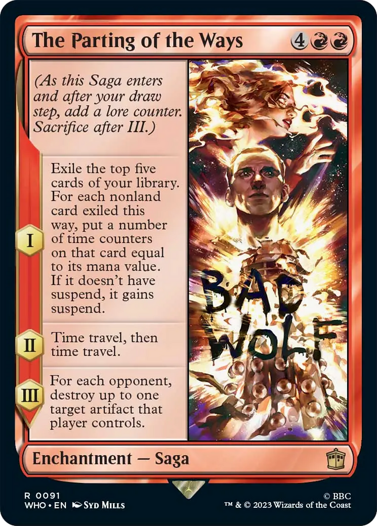 mtg dr who cards Here's Five New From Magic: The Gathering's Doctor Crossover If you do The Parting of the Ways
