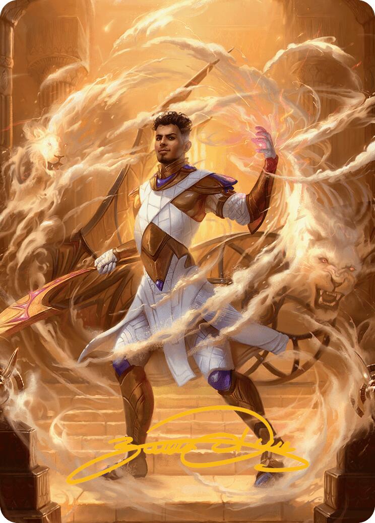 Basri, Tomorrow's Champion Art Card (Gold-Stamped Signature) [Aetherdr Basri, Tomorrow's Champion Art Card (Gold-Stamped Signature) [Aetherdr