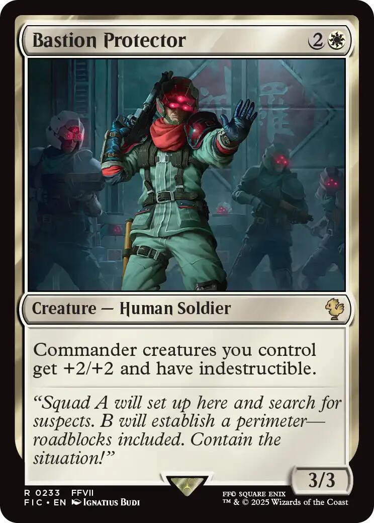 Bastion Protector (Surge Foil) [FINAL FANTASY Commander]