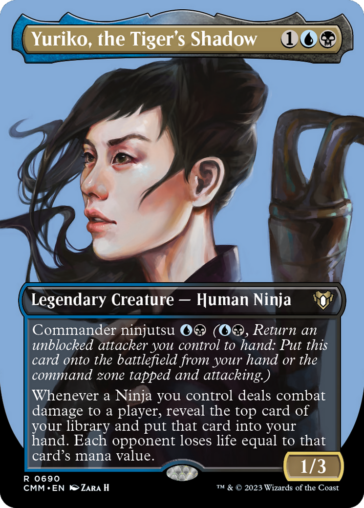 mtg borderless profile cards Magic The Gathering - Modern Horizons 3 Commander The Gathering The Profile Borderless cards returns