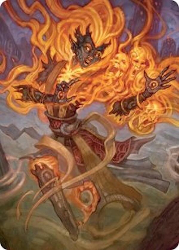 Ashling, Rekindled Art Card (33/54) [Lorwyn Eclipsed Art Series]