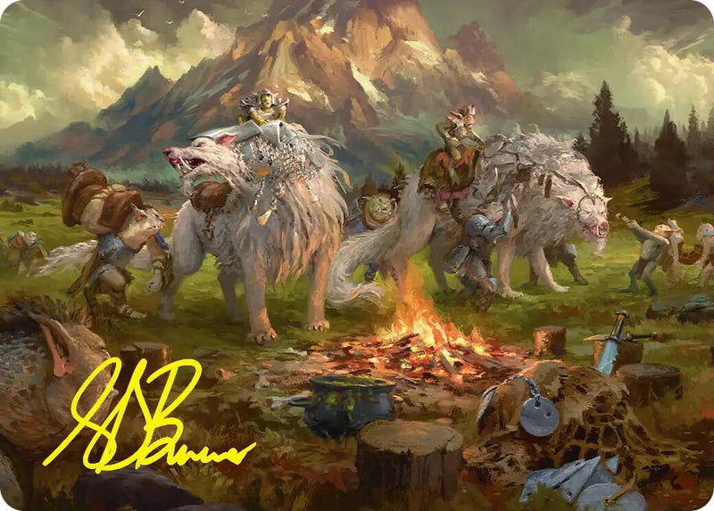 Mount Gundabad Mobilizes Art Card (Gold-Stamped Signature) [The Hobbit Art Series]