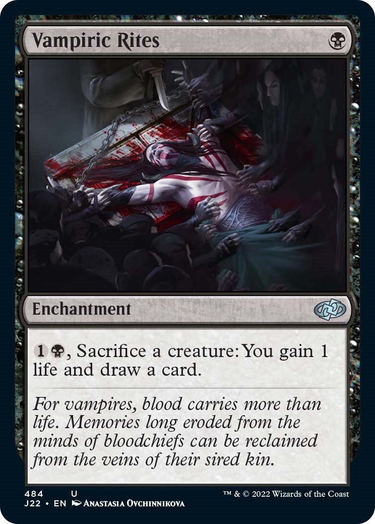 mtg vampire card draw MtG Foundations Uncommon Vampire Gourmand #74