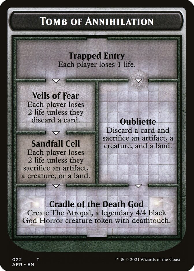Dungeon of the Mad Mage // Tomb of Annihilation Double-Sided Token [Du