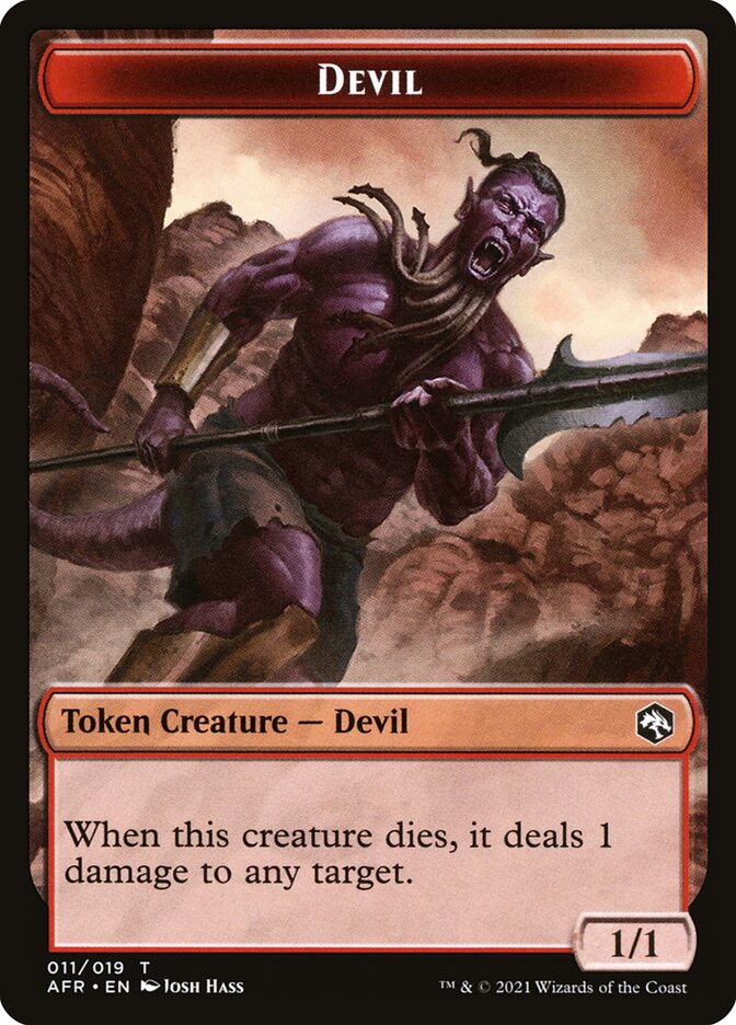 Devil // Vecna Double-Sided Token [Dungeons & Dragons: Adventures in t Devil // Vecna Double-Sided Token [Dungeons & Dragons: Adventures in t