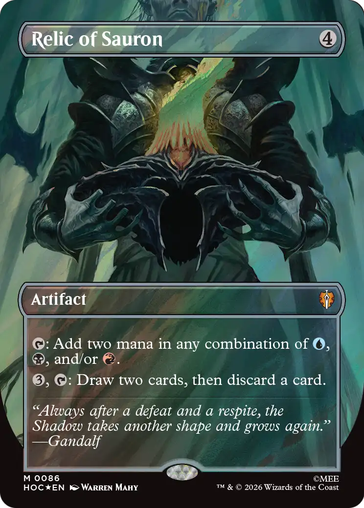 Relic of Sauron (Borderless) (Surge Foil) [The Hobbit: Eternal-Legal]