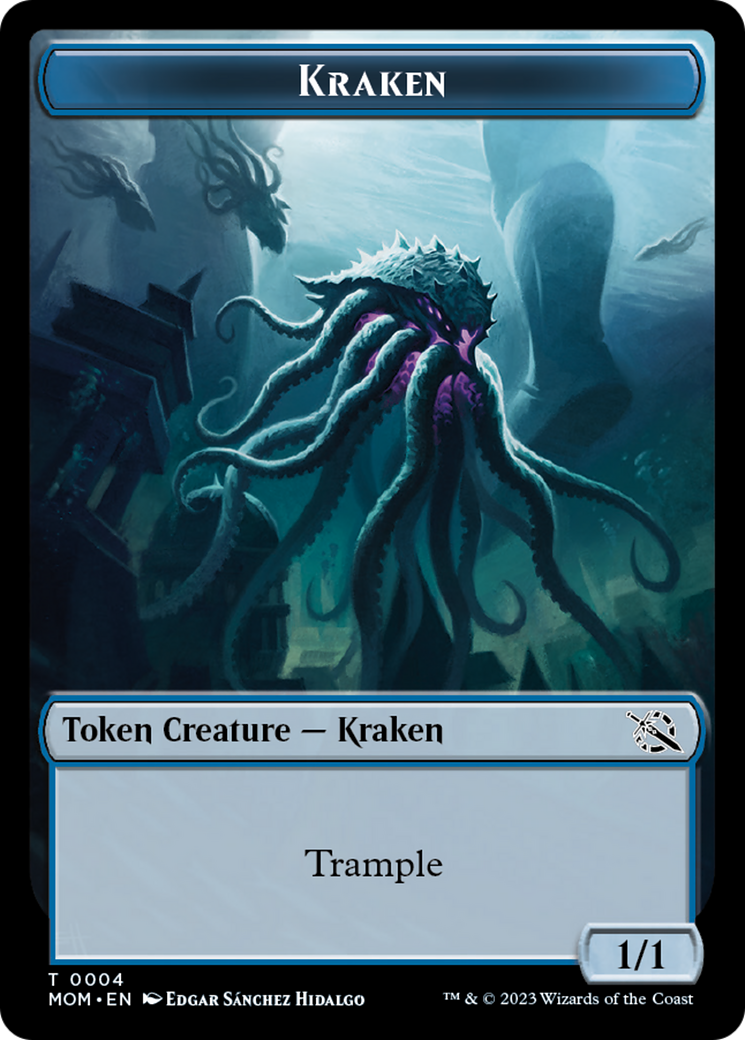 Treasure (20) // Kraken Double-Sided Token [March of the Machine Token Treasure (20) // Kraken Double-Sided Token [March of the Machine Token