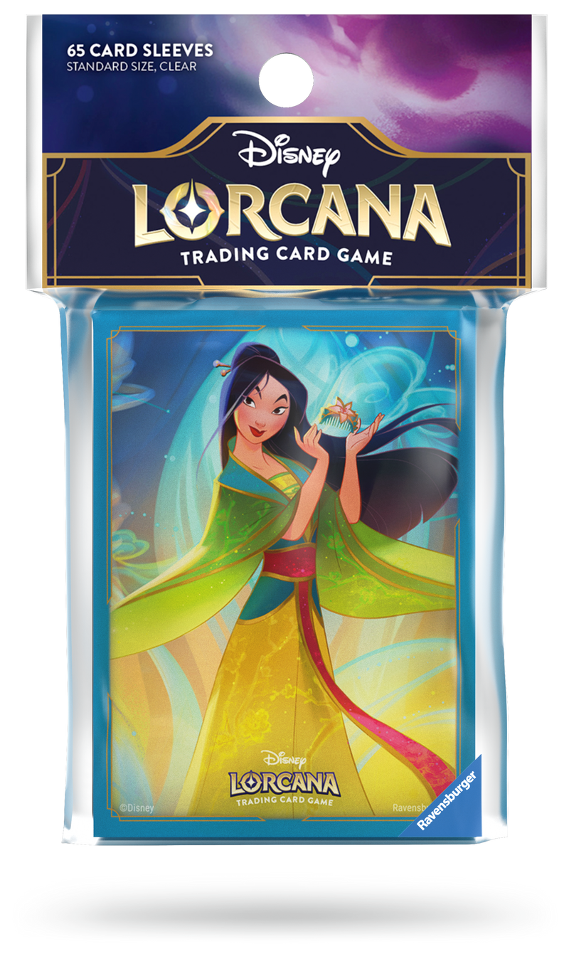lorcana card back sleeves Disney Lorcana: Snow White Each Offical Disney Lorcana Mickey Mouse Card sleeve pack contains 65 matte Lorcana: Reign of Jafar Card