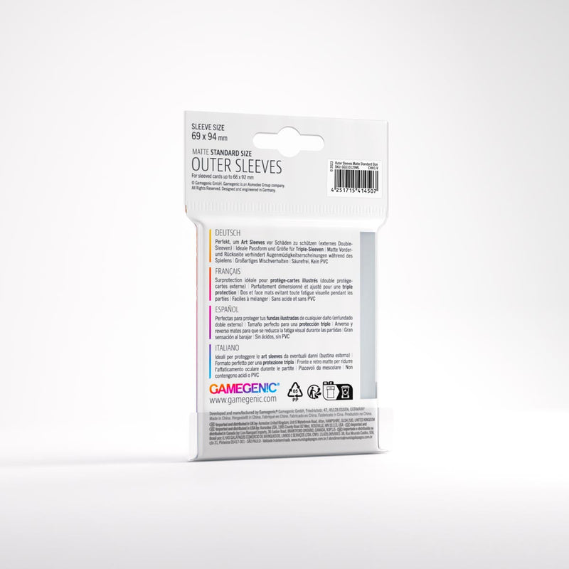 Gamegenic Matte Standard Size Outer Sleeves