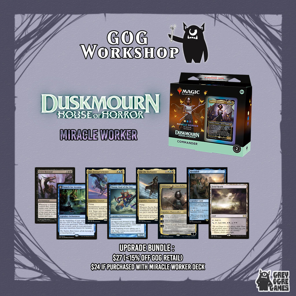 mtg miracle worker commander deck Duskmourn: House of Horror DSK Commander Deck