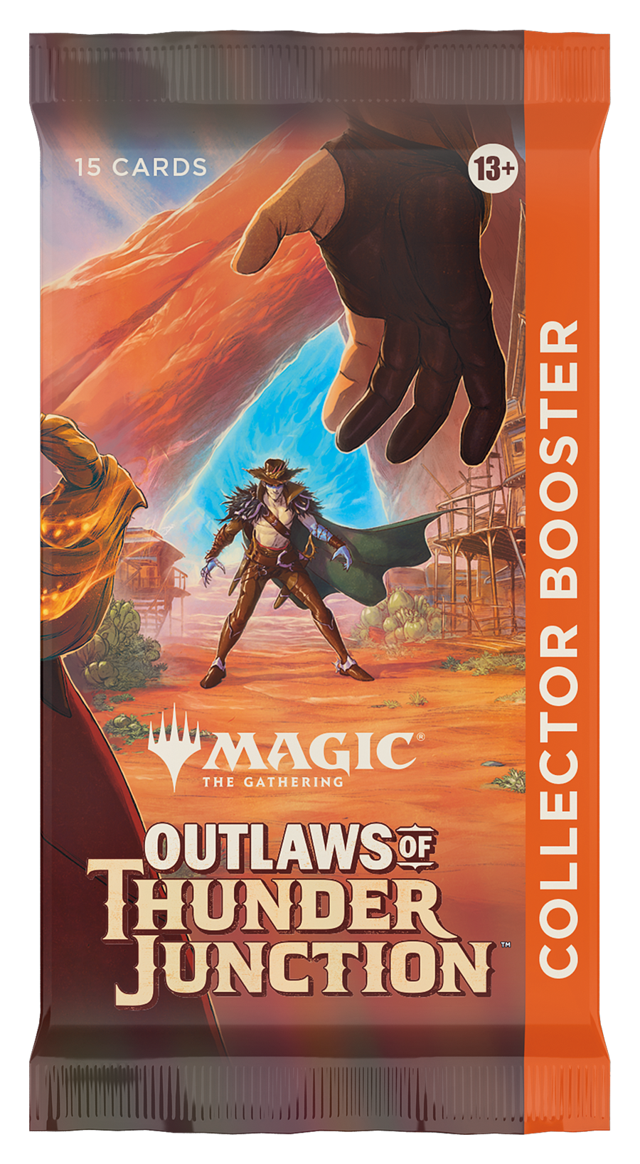otj booster box Outlaws of Thunder Junction - Collector Sample Pack - Outlaws of Thunder Junction providing players the opportunity to snag multiple Rare cards or even a possible Booster Fun treatment Outlaws Holds Strong! Thunder Junction