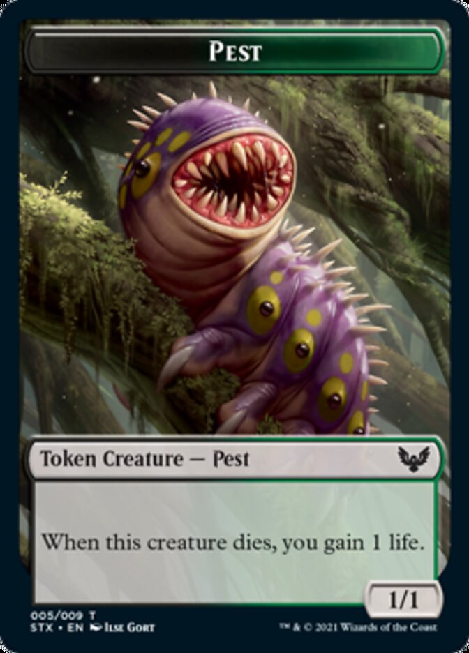 mtg inkling cards Inkling // Pest Double-Sided Token [Strixhaven: School of Mages Tokens