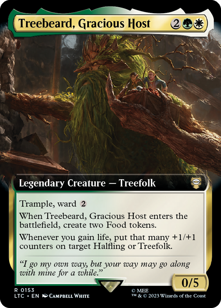 Treebeard, Gracious Host (Extended Art) [The Lord of the Rings: Tales of Middle-Earth Commander]