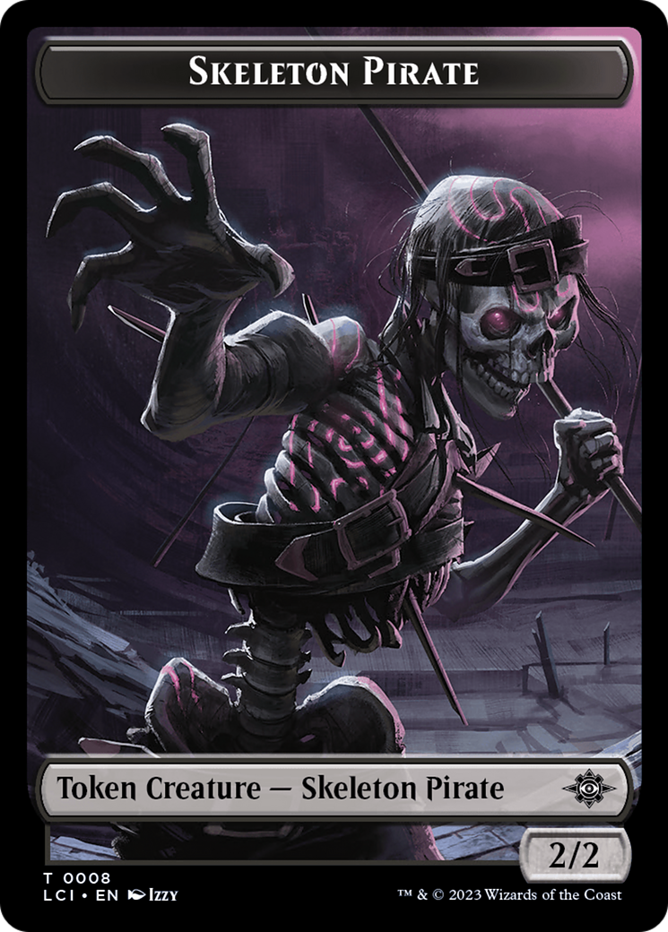 mtg map token cards Map // Skeleton Pirate Double-Sided Token [The Lost Caverns of Ixalan