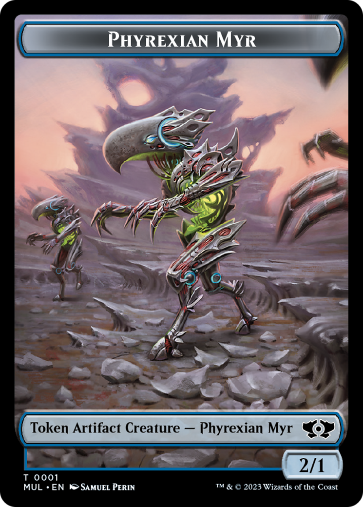 Phyrexian Myr // Knight Double-Sided Token [March of the
