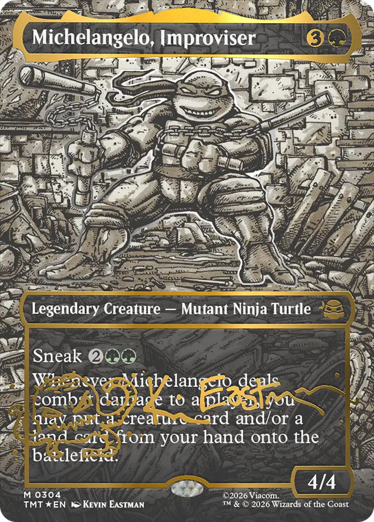 Michelangelo, Improviser (Borderless) (Gold-Stamped Signature) [Teenag