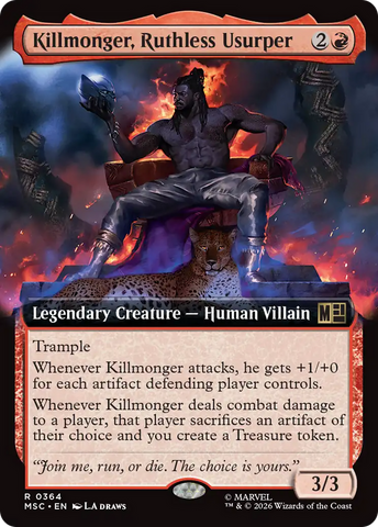 Killmonger, Ruthless Usurper (Extended Art) [Marvel Super Heroes Commander]
