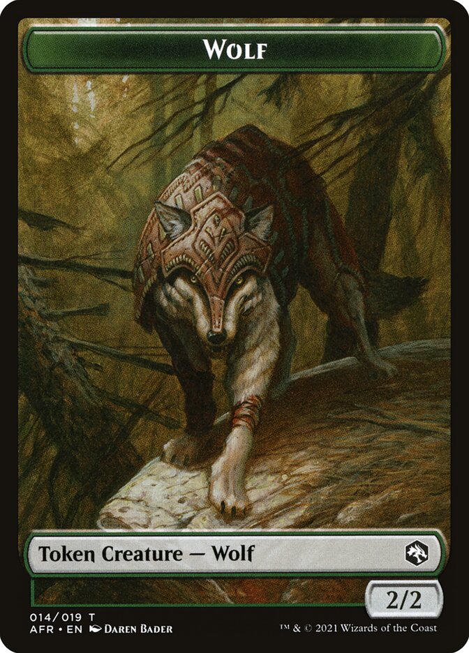 vecna mtg card Wolf // Vecna Double-Sided Token [Dungeons & Dragons: Adventures in th
