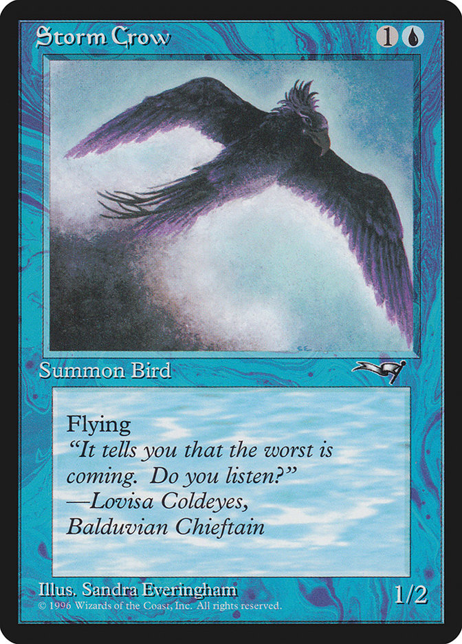 peter parker mtg commander deck Storm Crow (Looking Ahead) [Alliances]