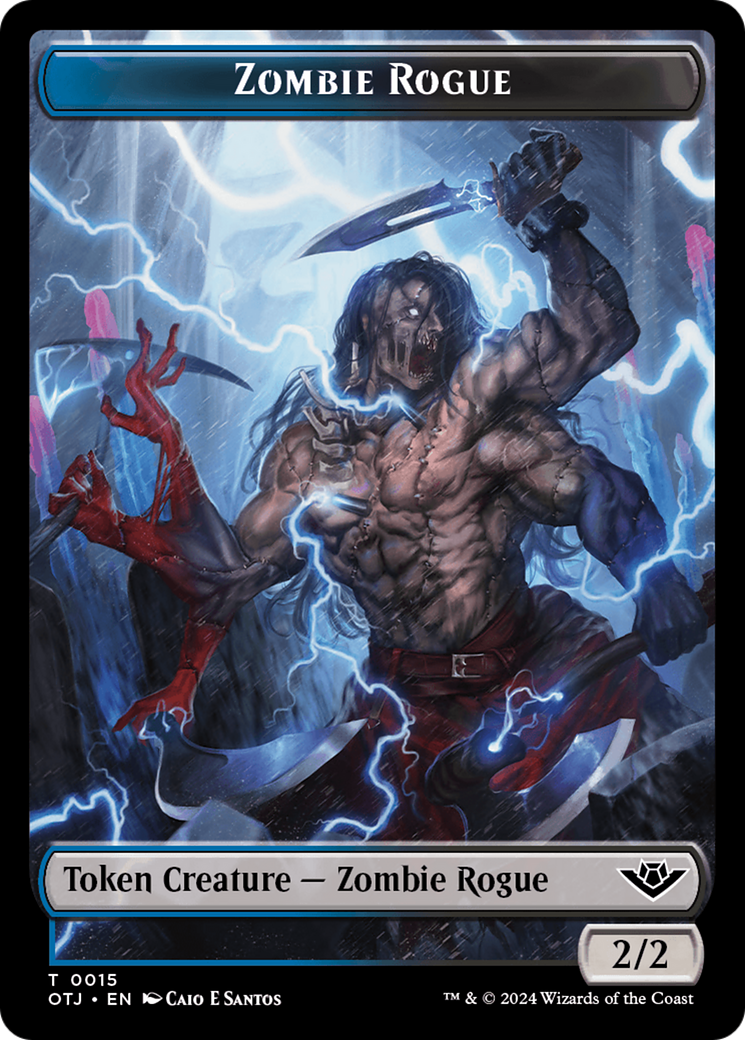 Zombie Rogue // Plot Double-Sided Token [Outlaws of Thunder Junction T Zombie Rogue // Plot Double-Sided Token [Outlaws of Thunder Junction T