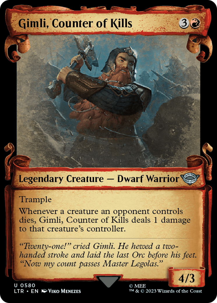 Gimli, Counter of Kills [The Lord of the Rings: Tales of Middle-Earth