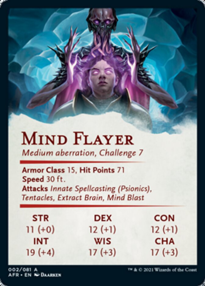 Mind Flayer Art Card [Dungeons & Dragons: Adventures in the Forgotten Mind Flayer Art Card [Dungeons & Dragons: Adventures in the Forgotten