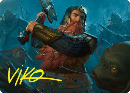 Gimli, Counter of Kills Art Card (10/81) [The Lord of the Rings: Tales Gimli, Counter of Kills Art Card (10/81) [The Lord of the Rings: Tales