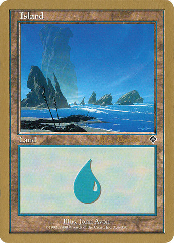 Island (ab336a) (Alex Borteh) [World Championship Decks 2001]